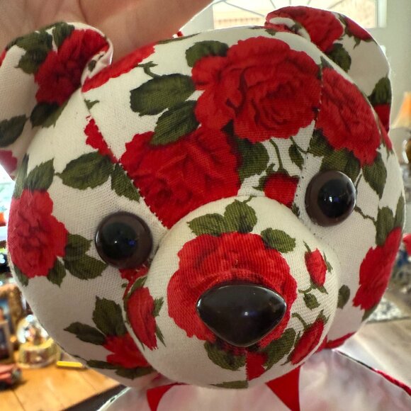 Vintage 3D Milaca Roses & Lace Teddy Stocking - Picture 6 of 12